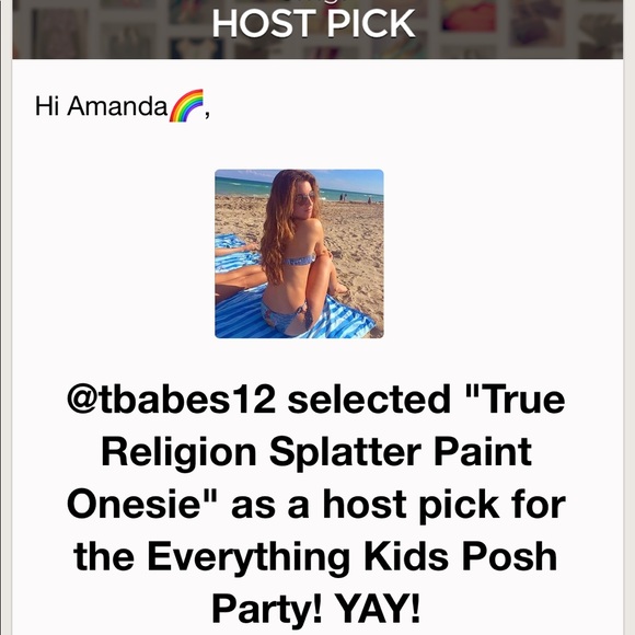 🌟 Last One! True Religion Splatter Paint Onesie - Picture 8 of 9